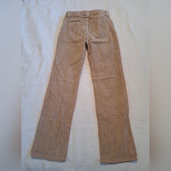 Gap girls girls size 7 tan corduroy pants, adjustable waist, 4 pockets, straight - Picture 2 of 5